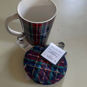 Vera Bradley mug and coaster set